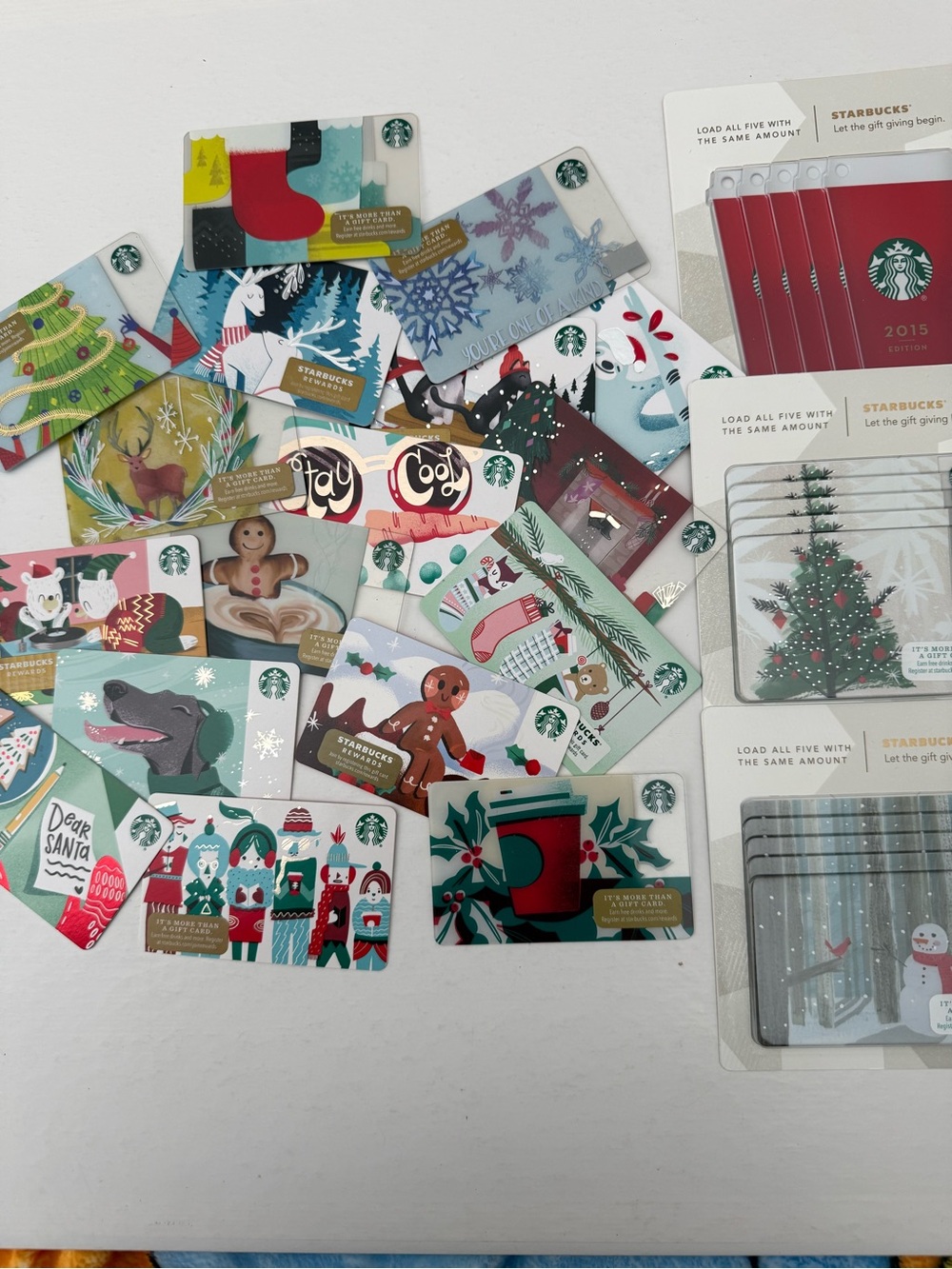 Lot of 30 Starbucks Cards 2015 to 2019 Assorted Christmas XMAS – No Value